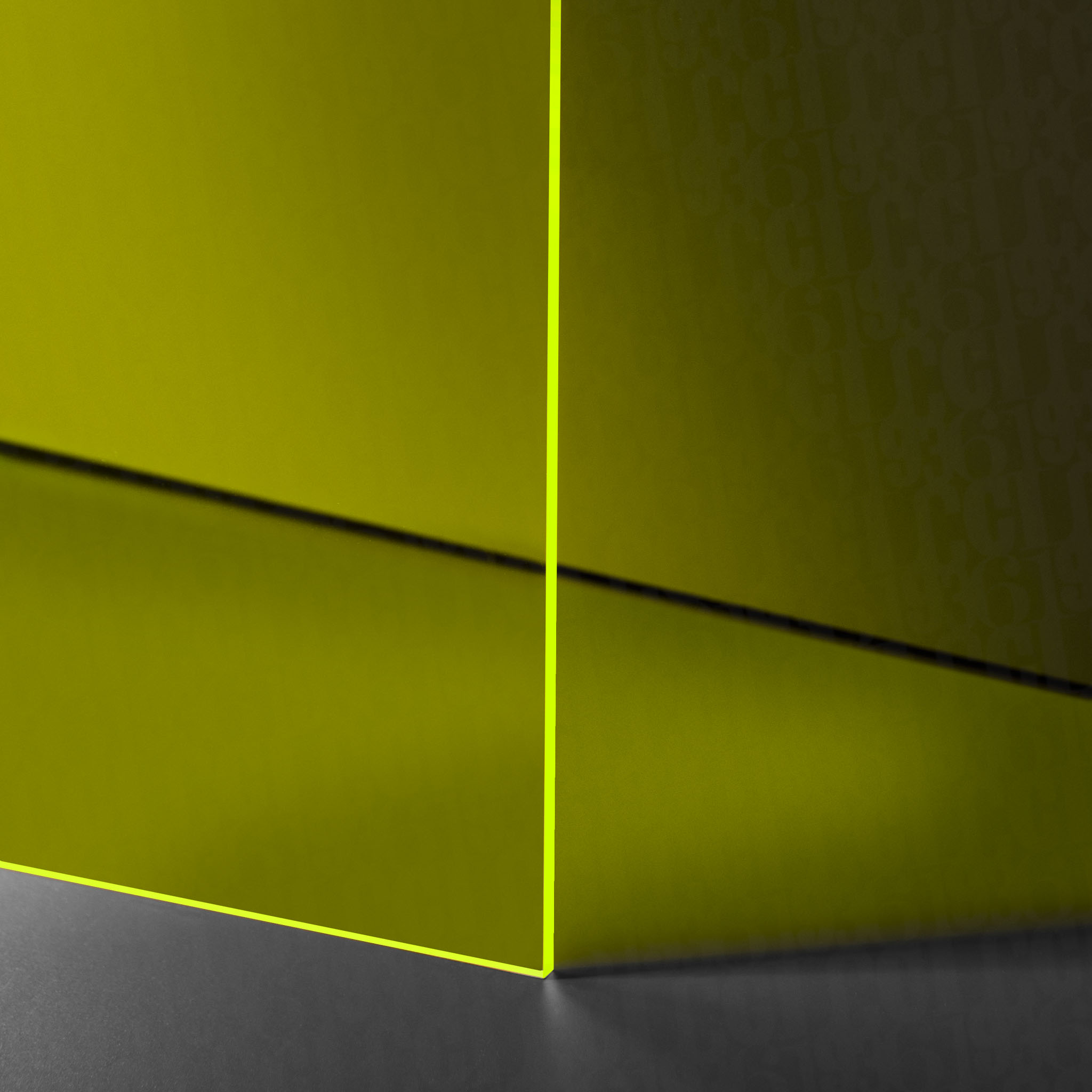 Placa de acrílico fluo
