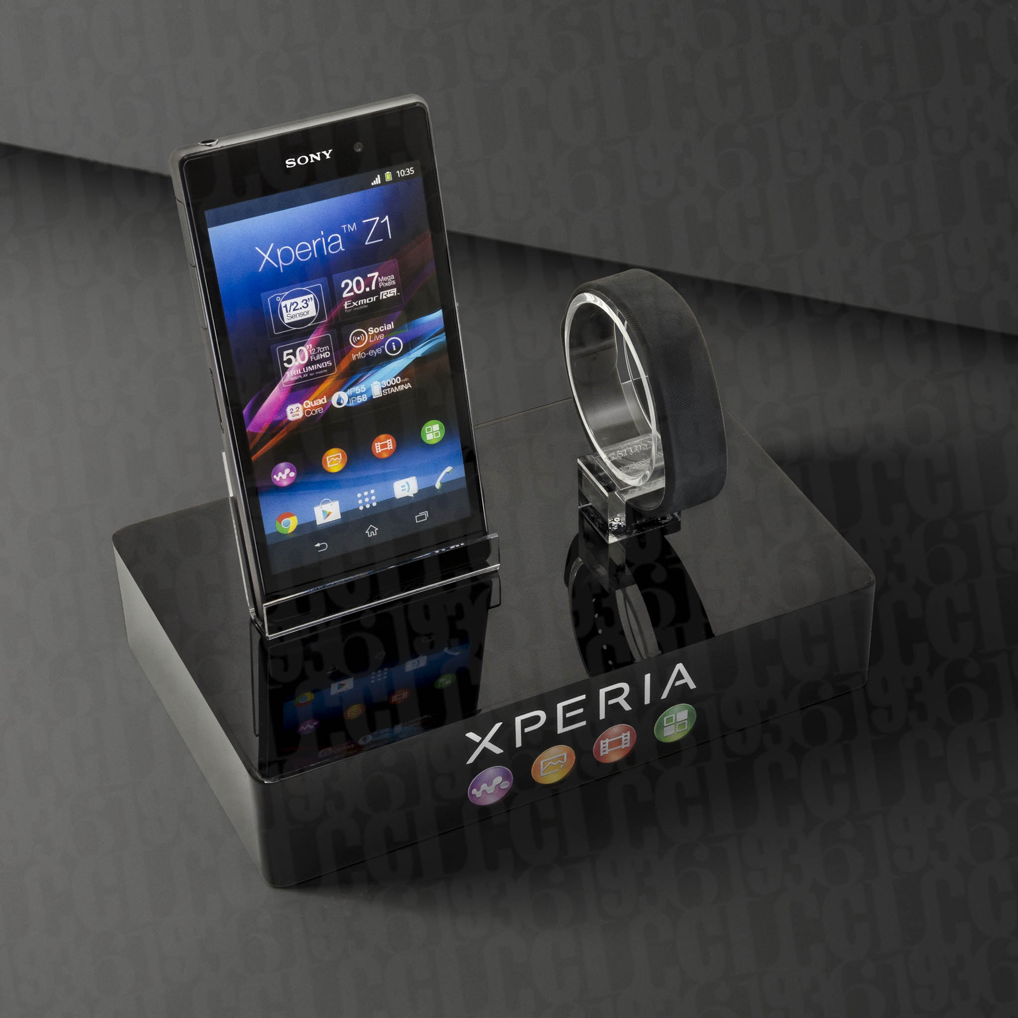 Exhibidor de acrílico para Sony Argentina